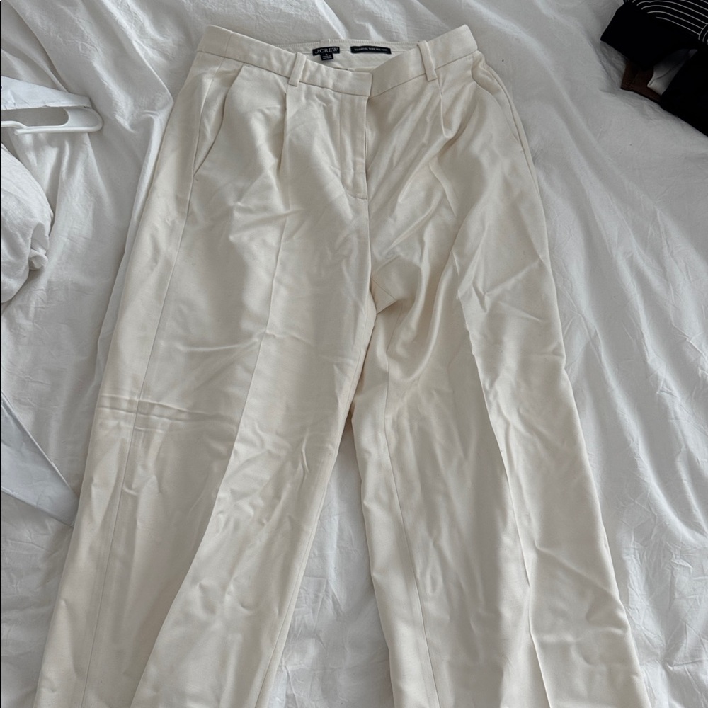 J. Crew Cream Trousers